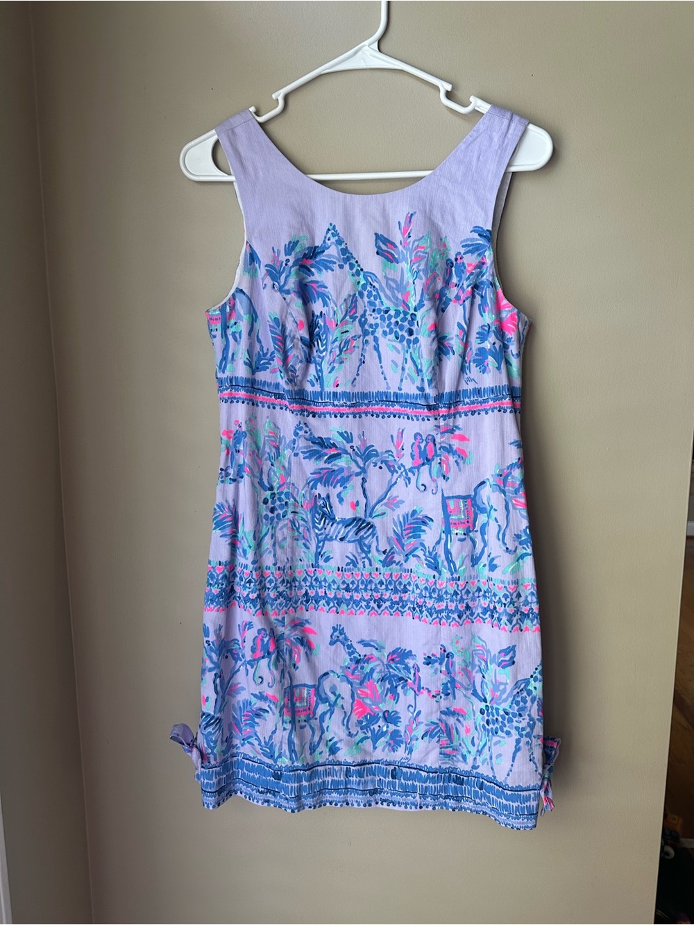 Lilly Pulitzer lilac verbana fruity monkey shift dress